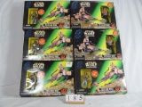 1 lot, 6 in lot, STAR WARS, boxed SPEEDER BIKES