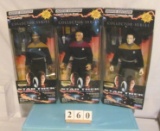 1 Lot of 3 STAR TREK Generations Figures