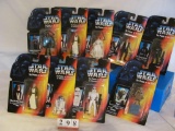 1 lot of 9 on blister packs STAR WARS