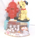 1 Lot of 2 101 Dalmatians phone, figurines