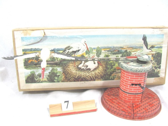 1 in lot, wind-up Stork, boxed