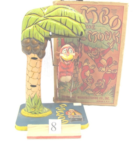 1 in lot, wind-up Bombo the  Acrobatic Monkey,