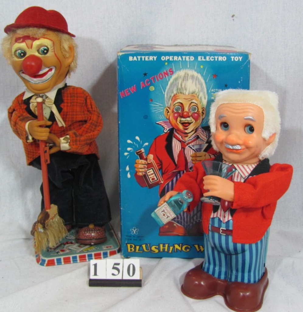 1 lot of 2, Blushing Willy & Dozo Steaming Clown Boxed 1960's Blushing Wil  | Art, Antiques & Collectibles Toys Vintage & Antique Toys | Online  Auctions | Proxibid