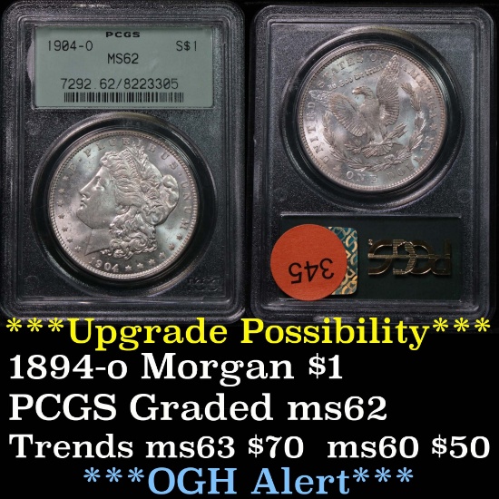PCGS OGH 1904-o Morgan Dollar $1 Graded ms62 by PCGS