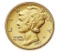 2016 Mercury Dime Centennial 1/10 oz 24kt Gold Coin SOLD OUT (fc)
