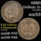 1880 Indian Cent 1c Grades Select AU