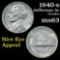 1940-s Jefferson Nickel 5c Grades Select Unc