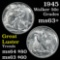 1945-s Walking Liberty Half Dollar 50c Grades Select+ Unc