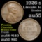 1926-s Lincoln Cent 1c Grades Choice AU