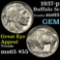 1937-p Buffalo Nickel 5c Grades GEM Unc