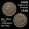 1868 Indian Cent 1c Grades vf, very fine