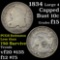 1834 Large 4 Capped Bust Dime 10c Grades f+