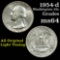 1954-d Washington Quarter 25c Grades Choice Unc