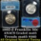 ANACS 1960-d Franklin Half Dollar 50c Graded ms65 by Anacs