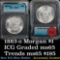 1883-o Morgan Dollar $1 Graded ms65 by ICG