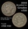 1844 Braided Hair Large Cent 1c Grades vf, very fine