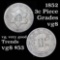 1852 3 Cent Silver 3cs Grades vg, very good