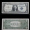 Series of 1957B $1 Silver Certificate, Signatures Granahan & Dillon Grades xf+