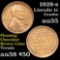 1928-s Lincoln Cent 1c Grades Choice AU