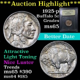 1925-p Buffalo Nickel 5c Graded GEM Unc by USCG (fc)