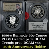 PCGS 1996-s Kennedy Half Dollar 50c Graded pr69 dcam by PCGS