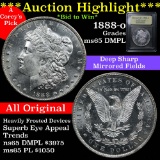 ***Auction Highlight*** 1888-o Morgan Dollar $1 Graded GEM Unc DMPL by USCG (fc)