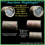 ***Auction Highlight*** Morgan dollar $1 roll ends 1885 & 'cc', better than average circ (fc)