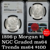 NGC 1896-p Morgan Dollar $1 Graded ms64 by NGC