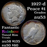 1927-d Peace Dollar $1 Grades Select AU