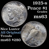 1925-s Peace Dollar $1 Grades Select Unc (fc)