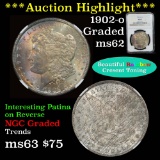 ***Auction Highlight*** NGC 1902-o Morgan Dollar $1 Graded ms62 by NGC (fc)