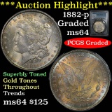 PCGS 1882-p Morgan Dollar $1 Graded ms64 by PCGS