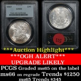 ***Auction Highlight*** PCGS 1897-p Morgan Dollar $1 Graded ms65 by PCGS (fc)