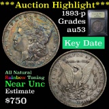 ***Auction Highlight*** 1893-p Morgan Dollar $1 Graded Select AU by USCG (fc)