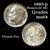 1963-p Roosevelt Dime 10c Grades Choice Unc