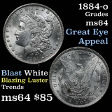 1884-o Morgan Dollar $1 Grades Choice Unc