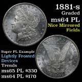 1881-s Morgan Dollar $1 Grades Choice Unc+ PL (fc)