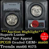 ***Auction Highlight*** PCGS 1944-p Walking Liberty Half Dollar 50c Graded ms66 by PCGS (fc)