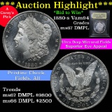 ***Auction Highlight*** 1880-s Vam 94 Morgan Dollar $1 Graded GEM++ DMPL by USCG (fc)