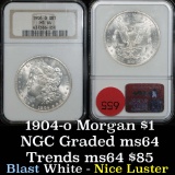 NGC 1904-o Morgan Dollar $1 Graded ms64 by NGC