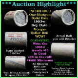 **Auction Highlight** Solid date Morgan dollar roll 1903-s, better than average circ Morgan $1 (fc)