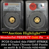 ***Auction Highlight*** PCGS 2012 Chinese Panda ¥20 Yuan ¥20 Graded ms70 by PCGS (fc)