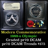1988-s Olympic Modern Commem Dollar $1 Grades GEM++ Proof Deep Cameo