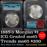 1885-o Morgan Dollar $1 Graded ms65 by ICG (fc)