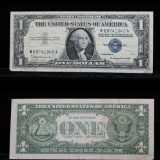 Series of 1957B $1 Silver Certificate, Signatures Granahan & Dillon Grades xf+