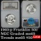 NGC 1963-p Franklin Half Dollar 50c Graded ms65 by NGC