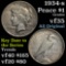 1934-s Peace Dollar $1 Grades vf++