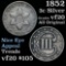 1852 3 Cent Silver 3cs Grades vf, very fine