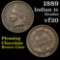 1889 Indian Cent 1c Grades vf, very fine