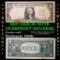 **Auction Highlight** Error Note 1988A Fed Reserve note Green seal Chicago $1 Grades Choice AU (fc)